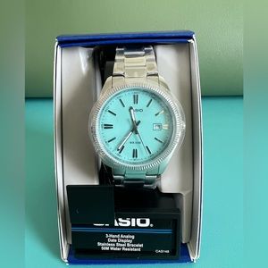 Casio Tiffany Blue MTP1302D-2A2V *rare